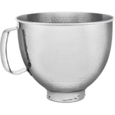 STAINLESS STEEL MIXING BOWL , HAMMERED - 4.8 LIT - Mabrook Hotel Supplies